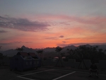 晚霞  霞光  山  夕阳