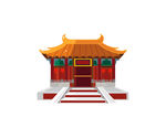 古代建筑城堡元素卡通文件