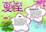 二十四节气之夏至手抄报