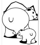 简笔画北极熊