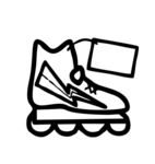 简笔画溜冰鞋