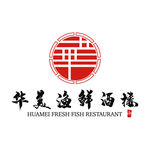 华美渔鲜酒楼logo