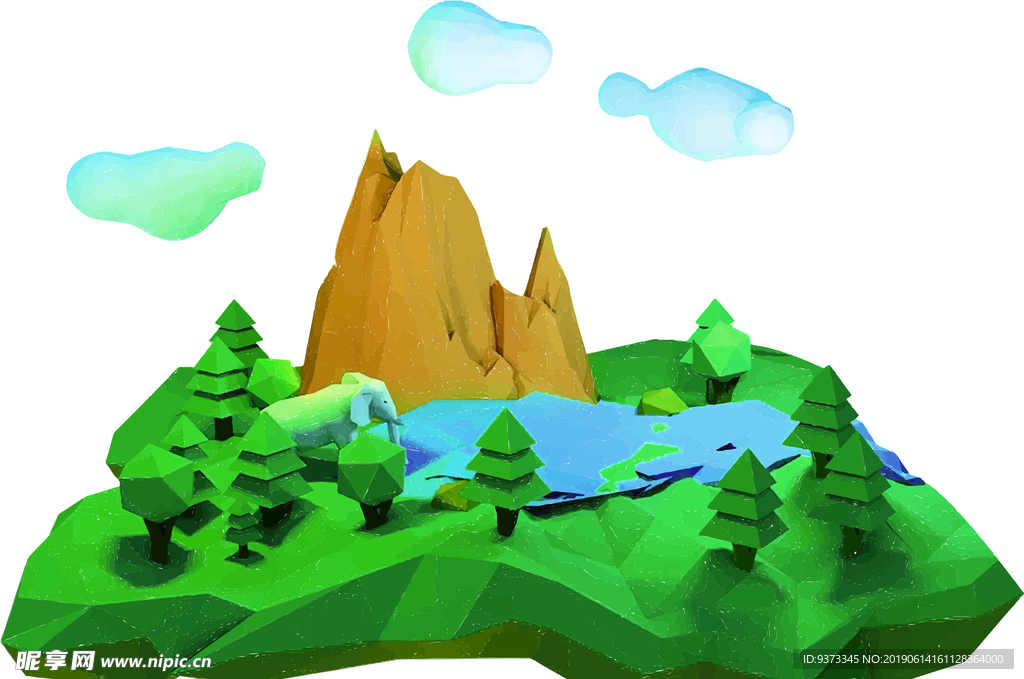 山石插画