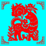 狗剪纸