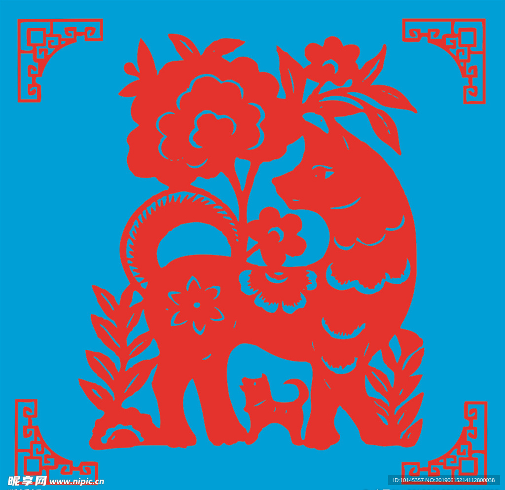 狗剪纸