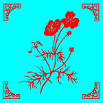 花卉剪纸