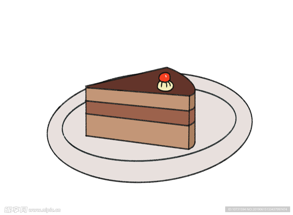 盘中蛋糕