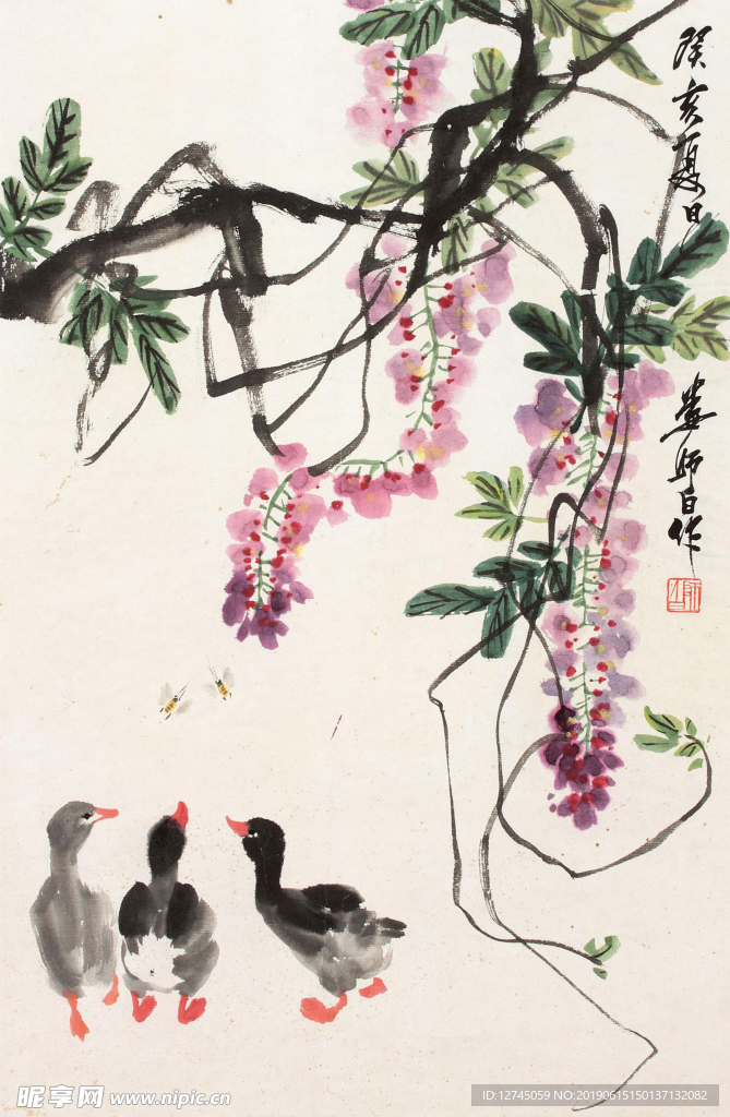 三鸭图