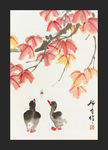 鸟 娄师白 国画 牡丹 石头