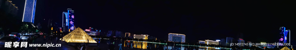 洛阳市开元湖全景摄影图