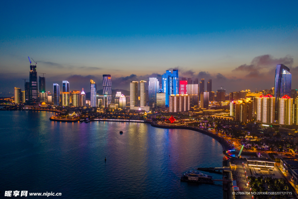 青岛城市夜景