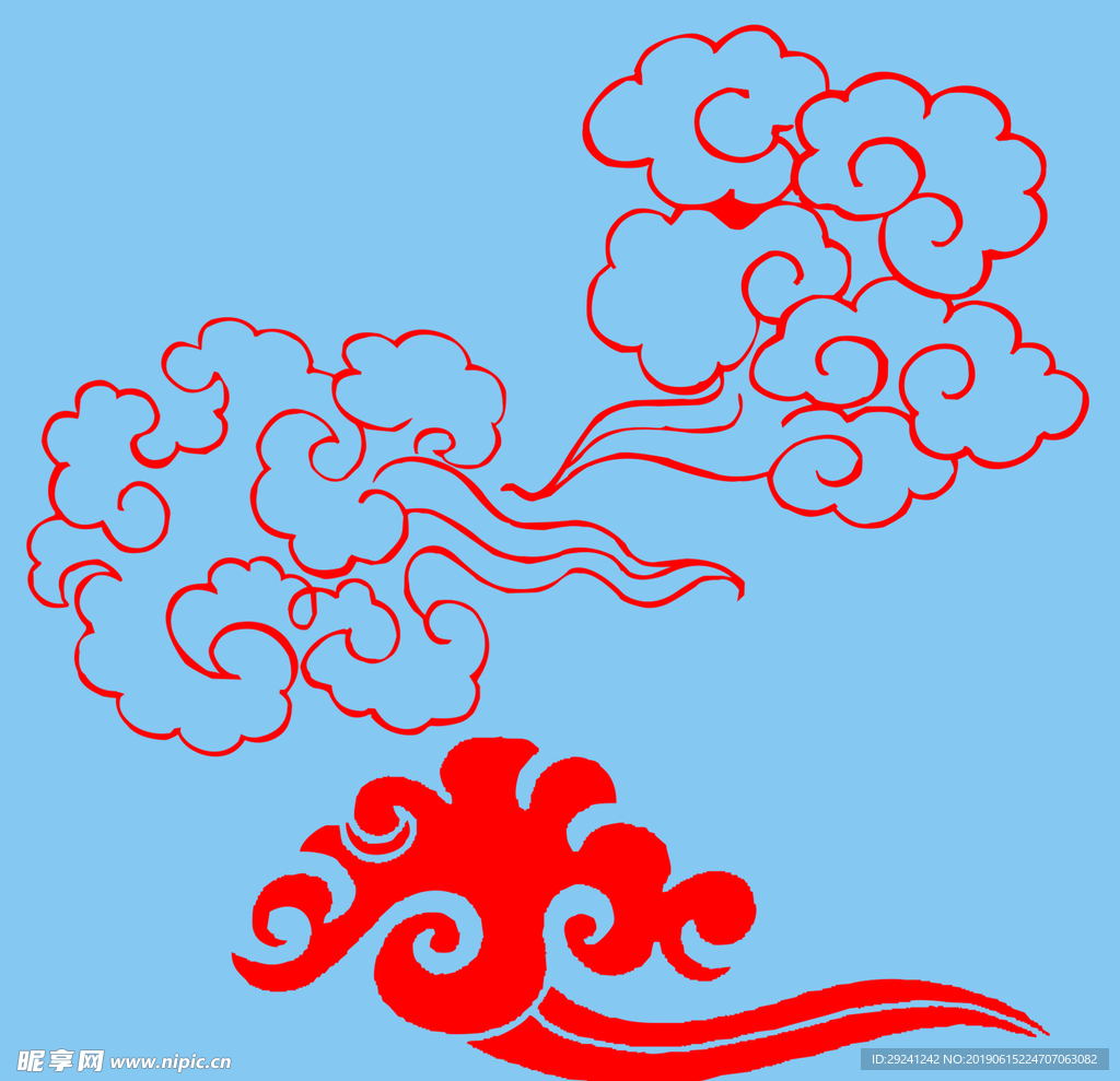 祥云素材 花纹 底纹 祥云