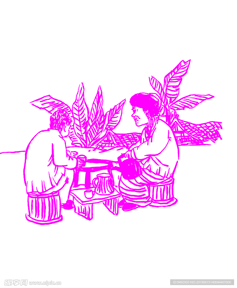 茶素材 平面效果图