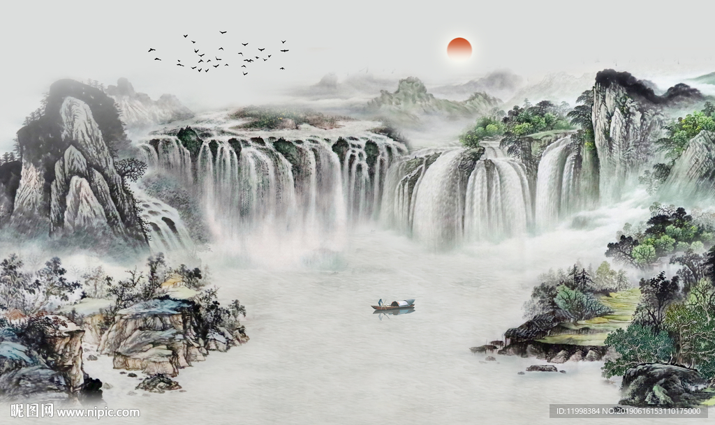 招财风水画