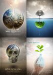 世界地球日海报设计