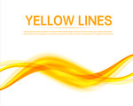 黄色炫彩线条
