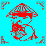 小渔夫剪纸