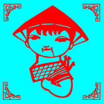小战士头像剪纸