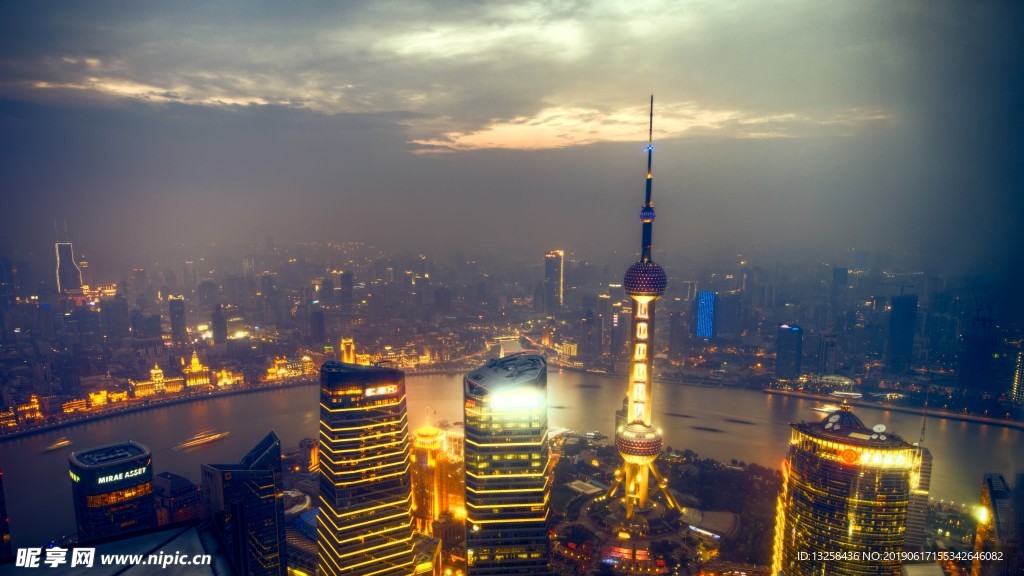上海黄浦江夜景