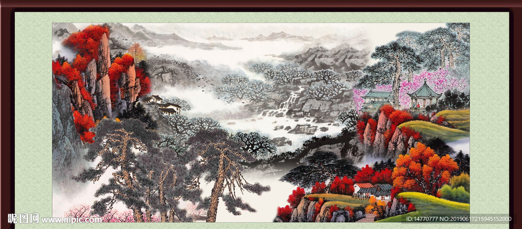巨幅山水画