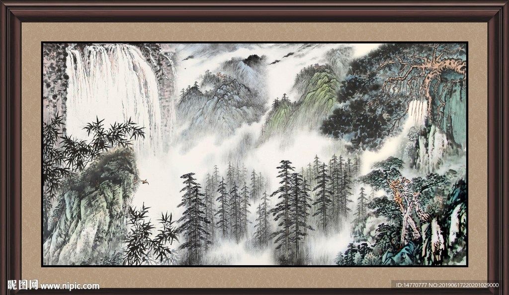 巨幅山水画