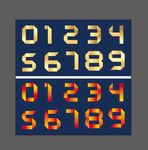 金色数字