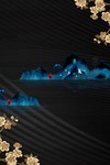中国风房地产背景海报