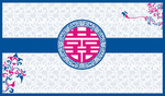 中国风婚庆背景海报