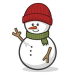 卡通雪人