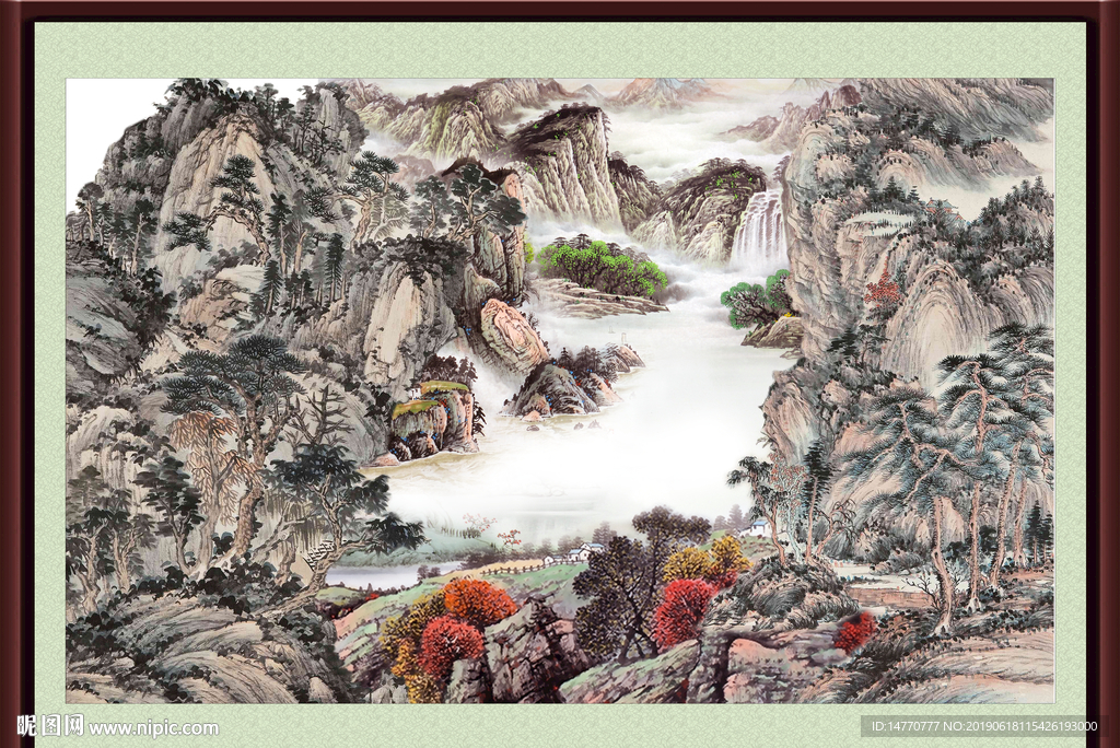 巨幅山水画