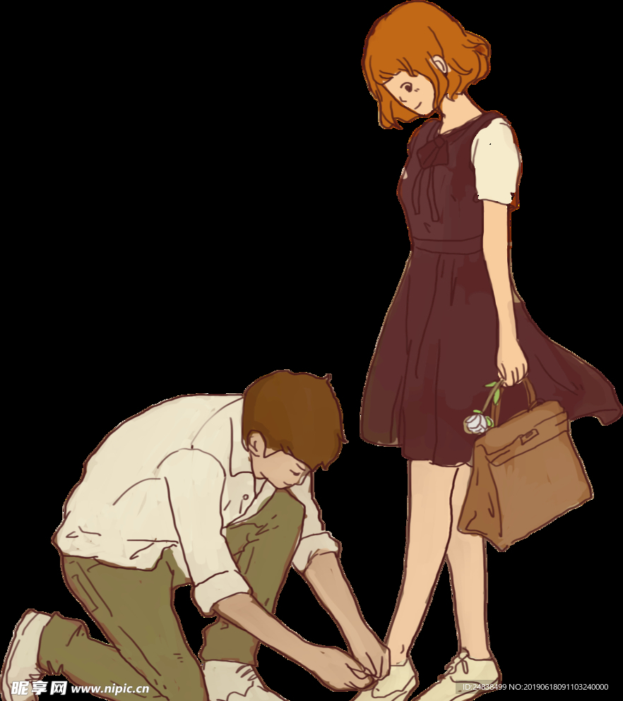 男女爱插画