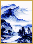 矢量山水画