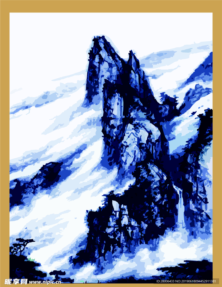 矢量山水画