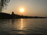 夕阳下的西湖