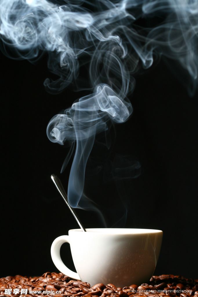 咖啡杯咖啡豆