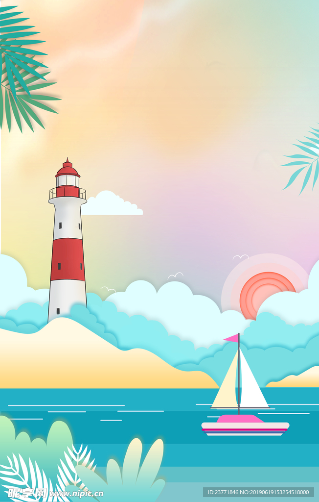 火烈鸟背景