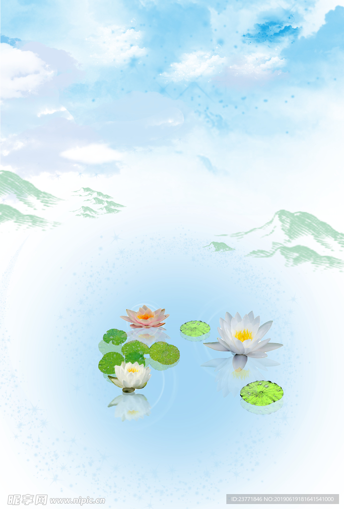 荷花背景