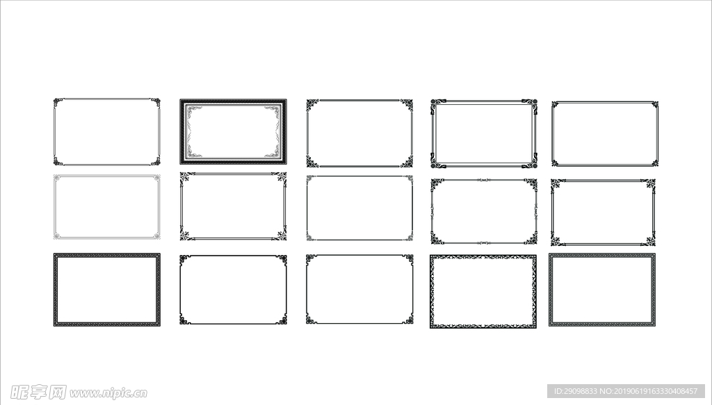 矢量边框 边框