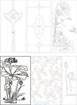 精美 花卉 花纹 线条