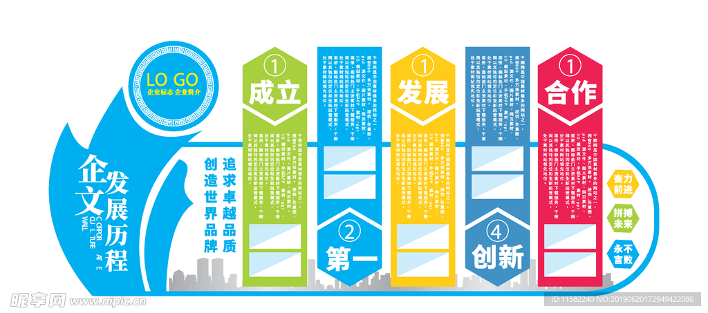 企业文化墙 企业文化墙画 企业