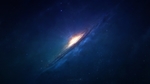 蓝色宇宙星云炫光背景