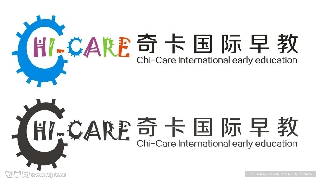 奇卡国际早教logo