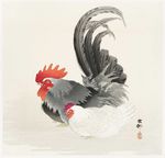 中国画公鸡