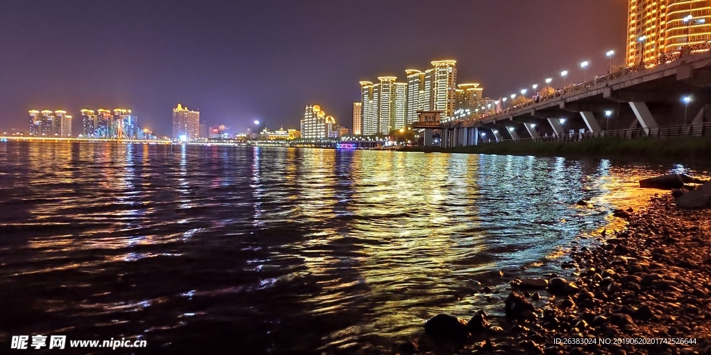 吉林市松花江夜景