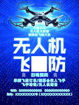蓝色科技无人机背景宣传海报