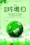 绿色地球世界环境日公益宣传海报
