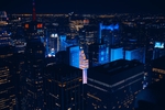美国纽约国外城市建筑夜景地产