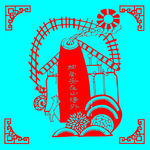 烟囱安在山墙外剪纸