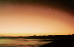 暖黄色星空背景