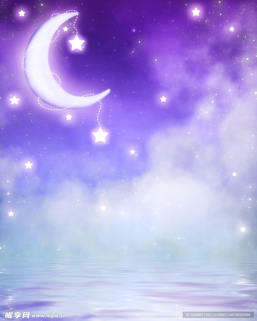 唯美星光梦幻矢量背景图片